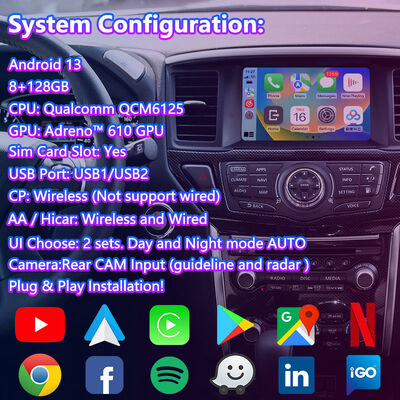 Lsailt Android Carplay Multimedia Video Interface for 2017-2019 Nissan Pathfinder R52