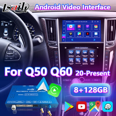 Lsailt Android GPS Navigation Multimedia Video Interface for 2021-Present Infiniti Q50 Q60 Q60S Q50S
