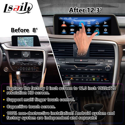 Lsailt Android Multimedia Carplay Screen for 2016-2019 Lexus RX RX450h RX350 RX200t RX300 RX450L RX350L