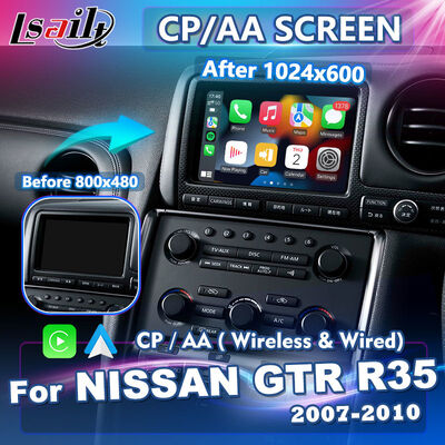Lsailt Wireless Android Auto Carplay Screen for 2007-2010 Nissan GTR JDM GT-R R35