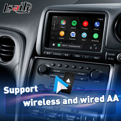 Lsailt Wireless Android Auto Carplay Screen for 2007-2010 Nissan GTR JDM GT-R R35