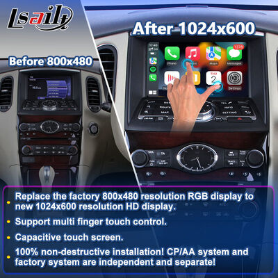 Lsailt Wireless Android Auto Multimedia Carplay Screen for 2008-2017 Infiniti EX25 EX35 EX37 EX30d EX QX50