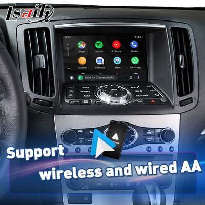 Lsailt Wireless Android Auto Multimedia Screen for 2007-2014 Infiniti G35 G37 G25 G37S G35x G25X G37X V36 CV36