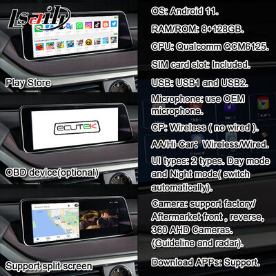 CarPlay/Android Multimedia System Lexus Video Interface for RX450H RX350 12.3 Inches 2016-2021 Integrated YouTube, NetFlix,Android Auto