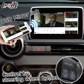 Mazda MX-5 MX5 FIAT 124 Android auto carplay Box with Mazda origin knob control video interface