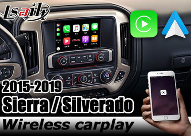 Carplay interface for Chevrolet Silverado GMC Sierra android auto youtube play by Lsailt Navihome