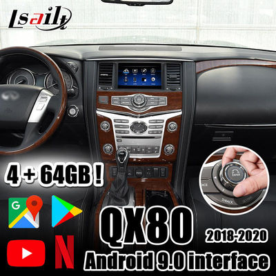 CarPlay/Android video interface with YouTube , Netflix , waze , Android Auto 4GB for 2018-Infiniti QX50 QX80