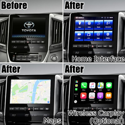 Toyota Land Cruiser LC200 Car Video Interface Upgrade Carplay Android Auto Durable