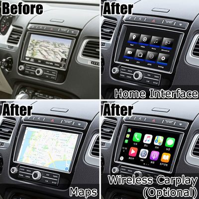 Volkswagen Touareg RNS 850 carplay Android Navigation System For Car 8 Inch Youtube Waze Wifi