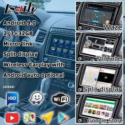 Volkswagen Touareg RNS 850 carplay Android Navigation System For Car 8 Inch Youtube Waze Wifi