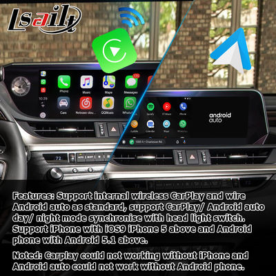 Lexus ES 2018 Multimedia Video Interface Android 9.0 Car Navigation Box Optional ES350 ES300h