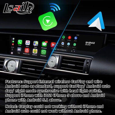 Android auto carplay box Lexus IS200t IS300h knob mouse control waze youtube Google play