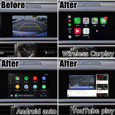 Android auto carplay box Lexus IS200t IS300h knob mouse control waze youtube Google play