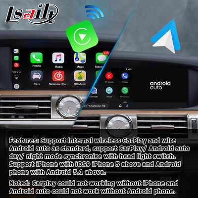 Lexus LS460 LS600h Car GPS navigation box carplay Android auto fast speed youtube