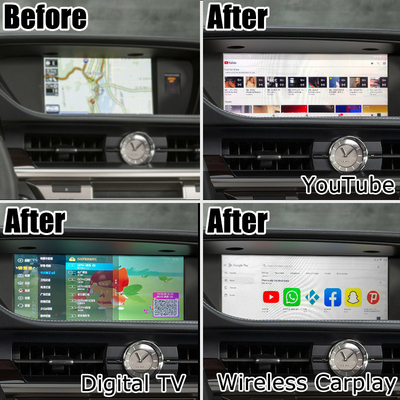 ES300h ES250 ES350 Lexus Android Screen upgrade Carplay Android Auto Dash Cam 10.25" Lsailt