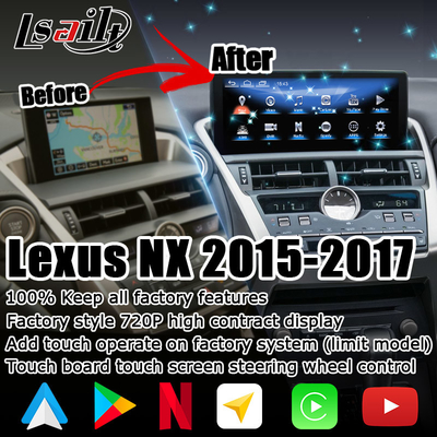 Lexus NX200t 10.25 Touch Screen upgrade Hexa Processor Android Auto Wireless Carplay