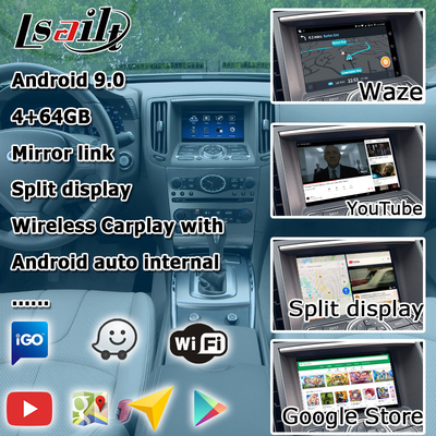 GPS Navigation NISSAN Multimedia Interface Android Carplay 1.8G For Infiniti G37 G25