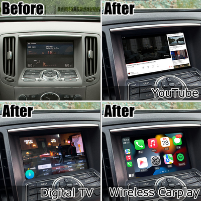 GPS Navigation NISSAN Multimedia Interface Android Carplay 1.8G For Infiniti G37 G25