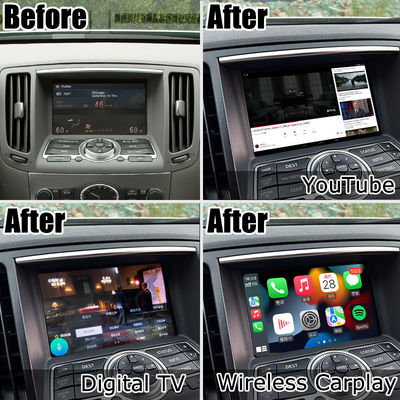 GPS Navigation NISSAN Multimedia Interface Android Carplay 1.8G For Infiniti G37 G25 Navihome