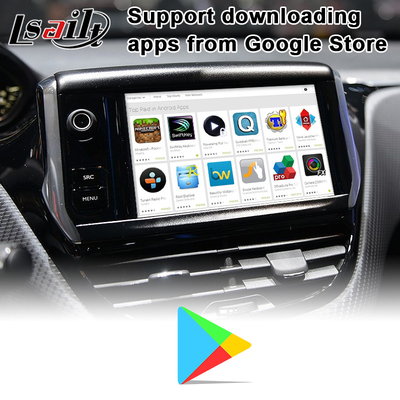 USB Carplay Car AI Box 4GB 64GB HDMI Android 9.0 For Peugeot 208 GPS Navigation