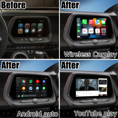 4+64GB Android Auto carplay Video Interface Voice Control For Chevrolet Camaro 2016-2019