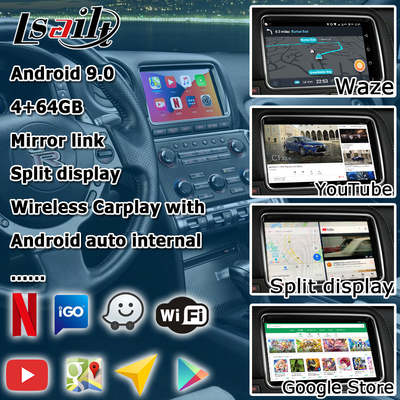 Android Navigation wireless carplay android auto Nissan GT-R R35