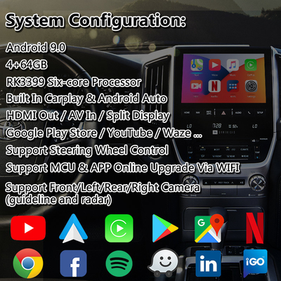 Lsailt Android Car Multimedia Carplay Interface For 2021 2022 Toyota Land Cruiser LC200