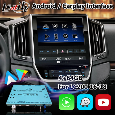 Lsailt Android Video Interface Wireless Carplay For 2017 Toyota Land Cruiser LC200 VXR