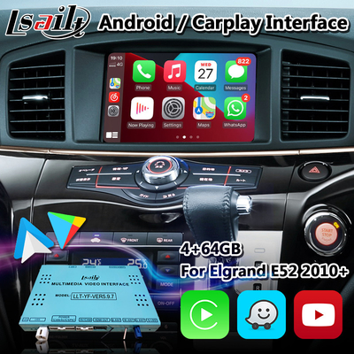 Android Multimedia Video Interface Wireless Carplay For Nissan Elgrand E52