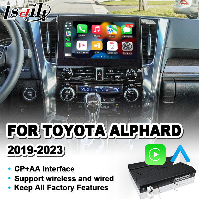Expex Android Interface Lsailt Wireless Android Auto Carplay Interface for 2019 -2023 Toyota ...