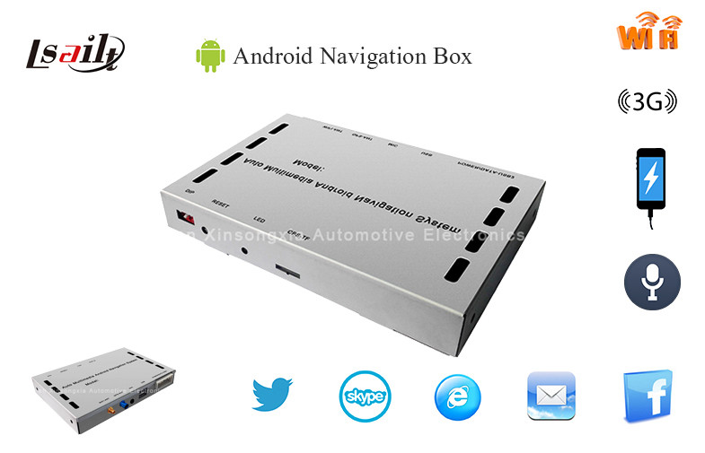 Car Android GPS navigation Box with 2USB Ports & Network Map for ...