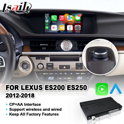 Wireless Android Auto Carplay Interface for 2012-2018 Lexus ES250 ES200 ES350 ES300h ES 250 200 Knob Control