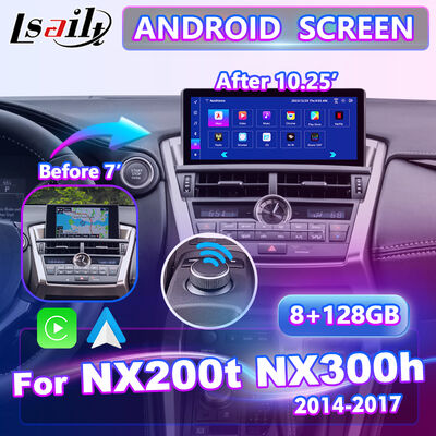 Lsailt Android Carplay Multimedia Interface Screen for 2014-2017 Lexus NX Knob NX200t NX300h
