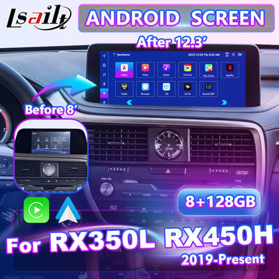 Lsailt Android Carplay Multimedia Screen for 2019-2021 Lexus RX 450h RX300 RX350L RX450hL RX350 RX450h