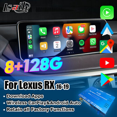 CarPlay/Android Multimedia System Lexus Video Interface for RX450H RX350 12.3 Inches 2016-2021 Integrated YouTube, NetFlix,Android Auto