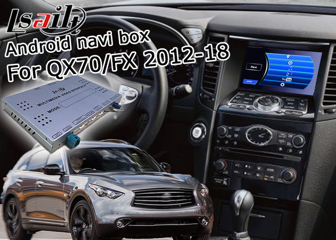 Android Navigation Car Video Interface Support Waze / Youtube For Infiniti QX70 / FX