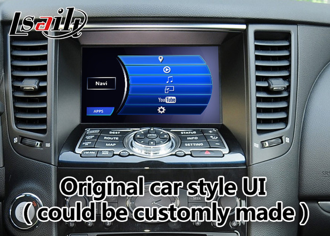 Android Navigation Car Video Interface Support Waze / Youtube For Infiniti QX70 / FX